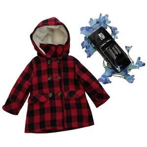 Urban Republic NWT Checkered Pea Coat Girls Various